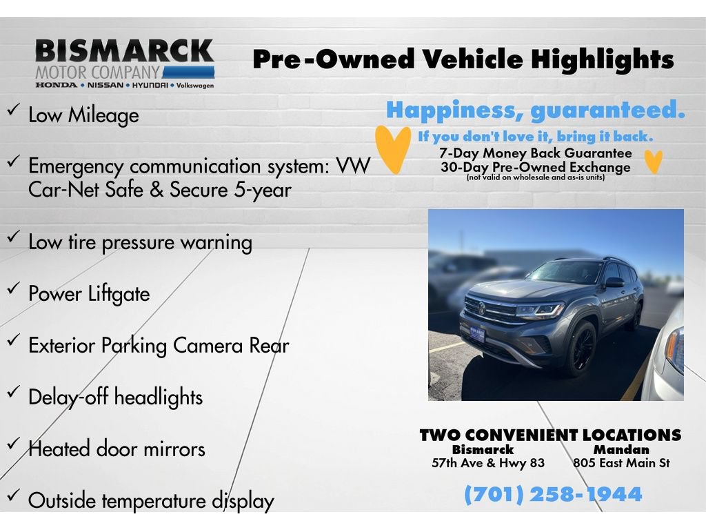 Used 2023 Volkswagen Atlas SE w/ Black Wheel Package AWD/4WD image 8