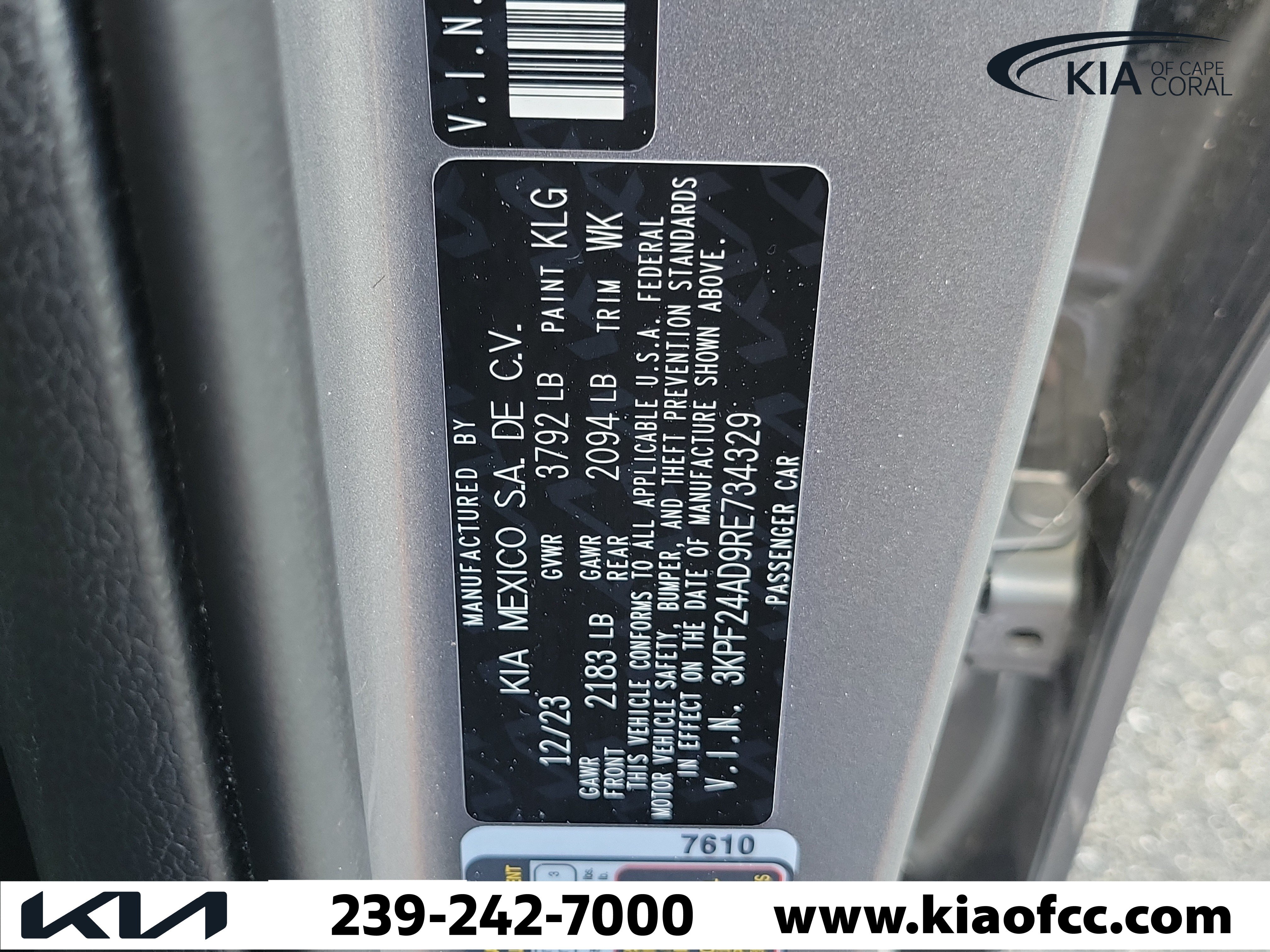 Certified 2024 Kia Forte LXS FWD image 30