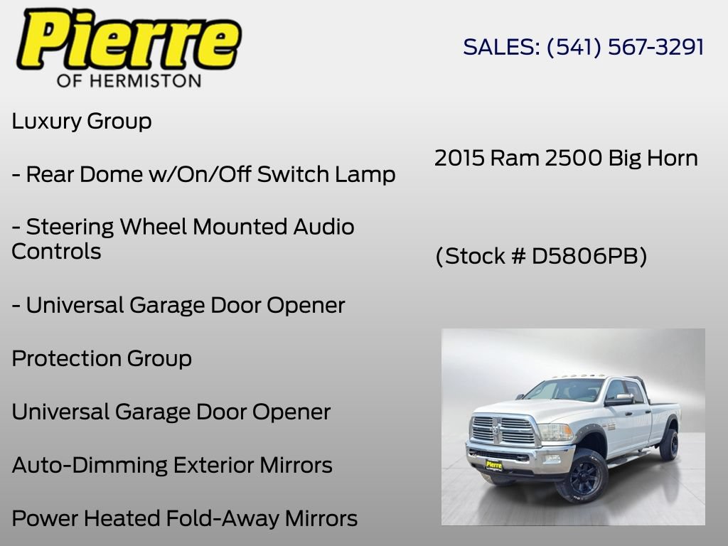 Used 2015 RAM 2500 SLT w/ Protection Group AWD/4WD image 18