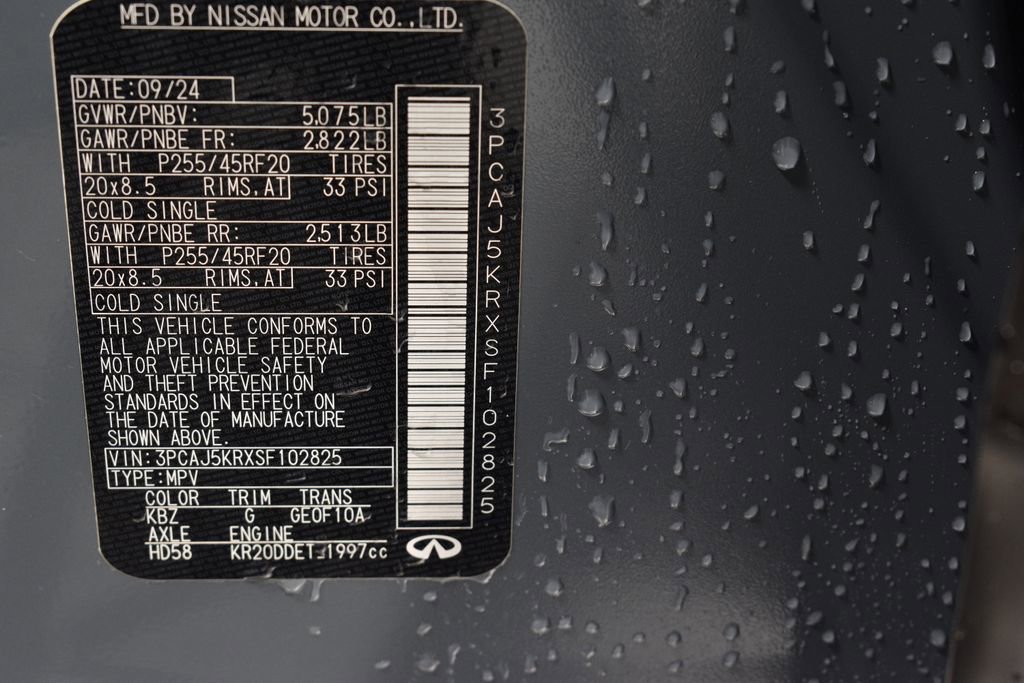 Certified 2025 INFINITI QX55 Essential w/ Accent Package image 42