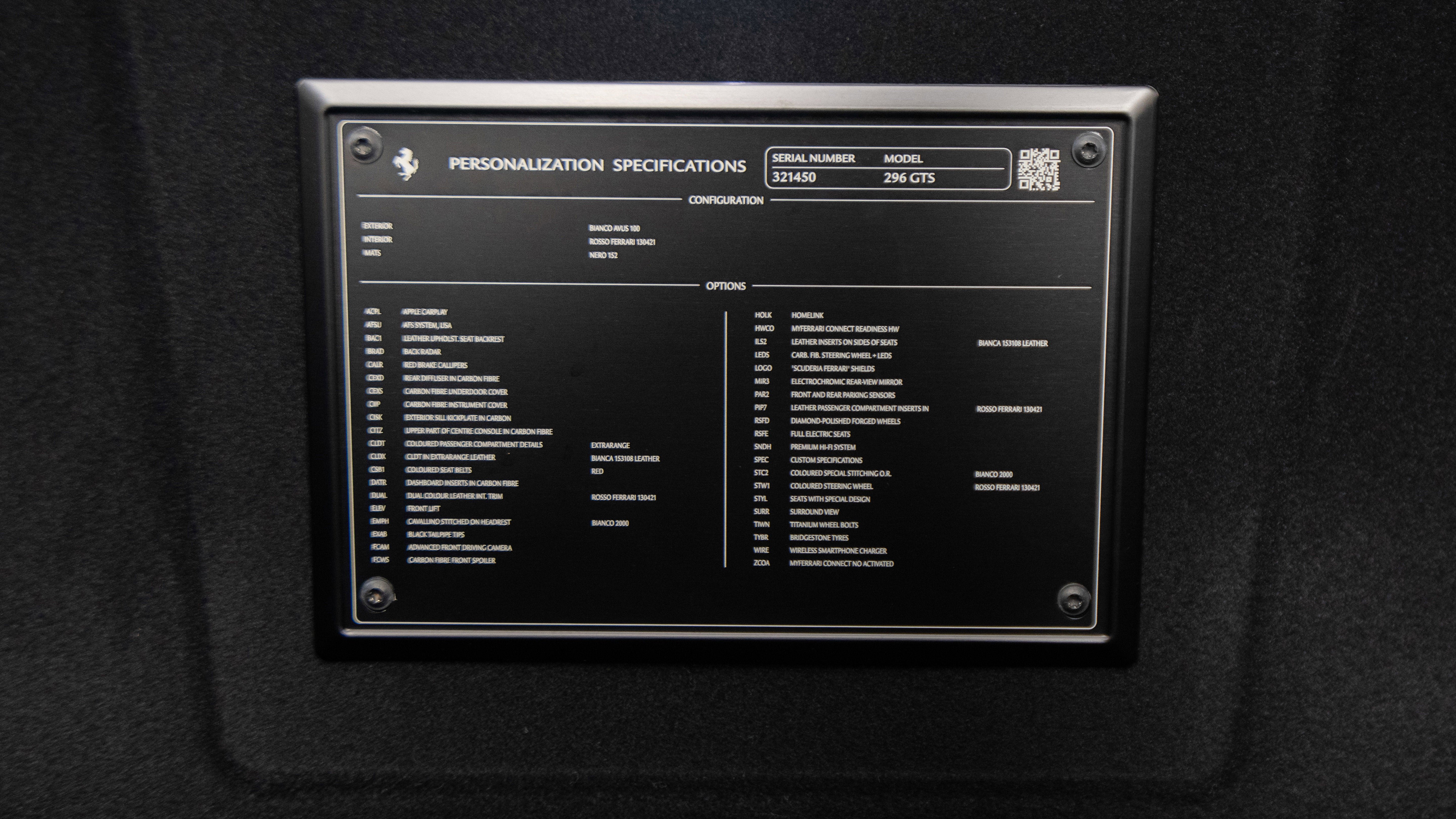 Certified 2025 Ferrari 296 GTS image 52