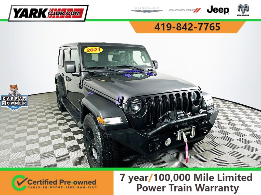 Certified 2021 Jeep Wrangler Unlimited Sport
