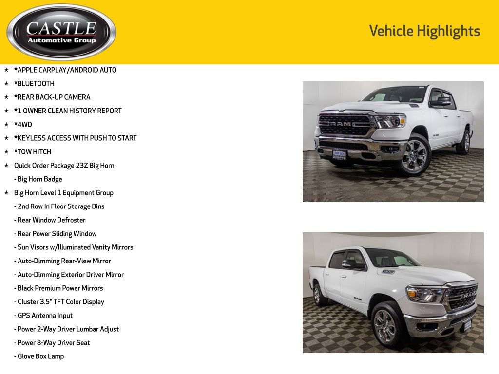 Used 2022 RAM 1500 Big Horn AWD/4WD image 3