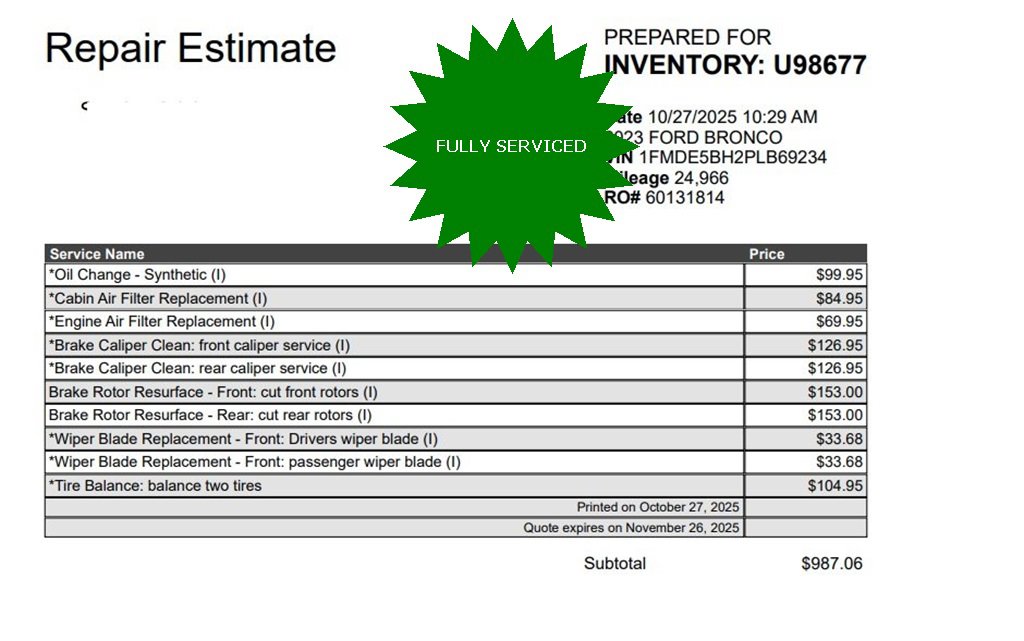 Used 2023 Ford Bronco Black Diamond image 3