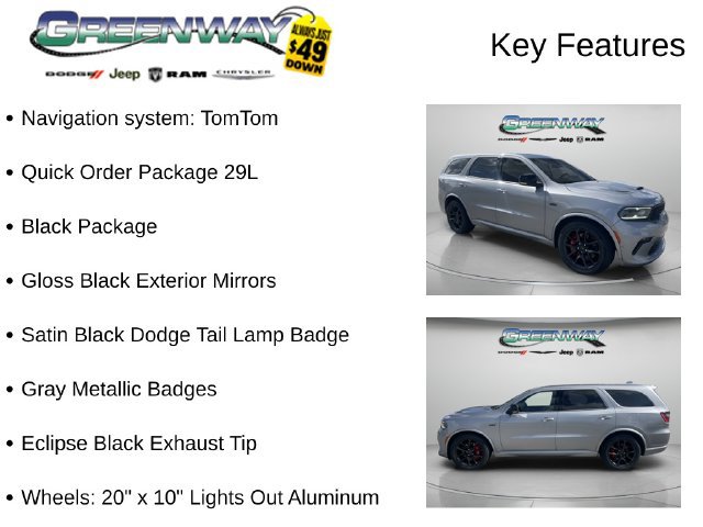 Used 2021 Dodge Durango SRT w/ Black Package AWD/4WD image 2