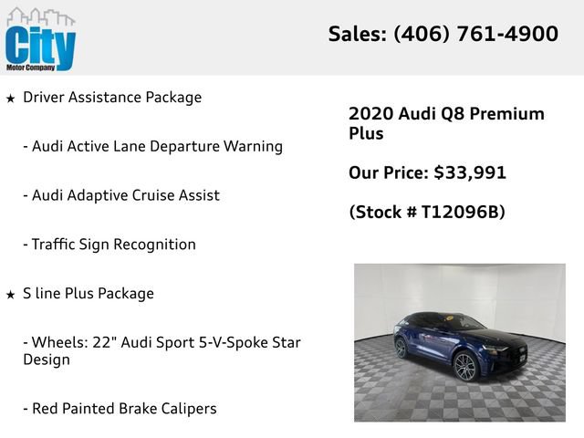 Used 2020 Audi Q8 Premium Plus w/ Premium Plus Package AWD/4WD image 7
