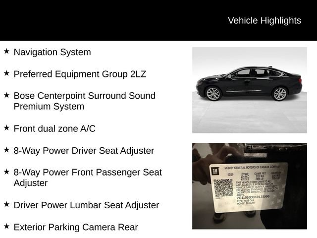 Certified 2019 Chevrolet Impala Premier FWD image 27