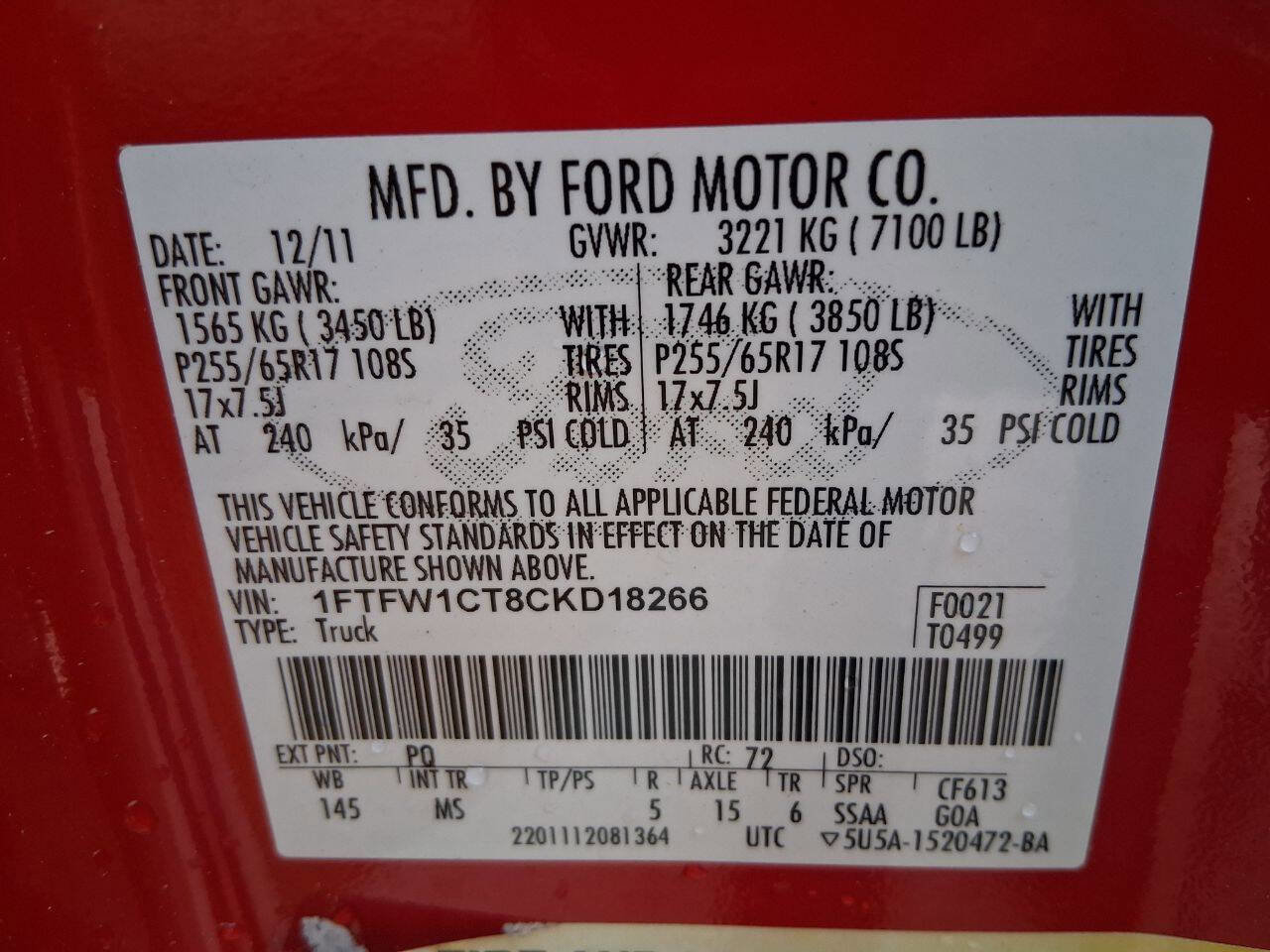 Used 2012 Ford F150 XLT image 20