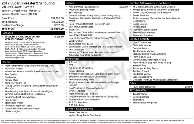 Used 2017 Subaru Forester 2.5i Touring image 40