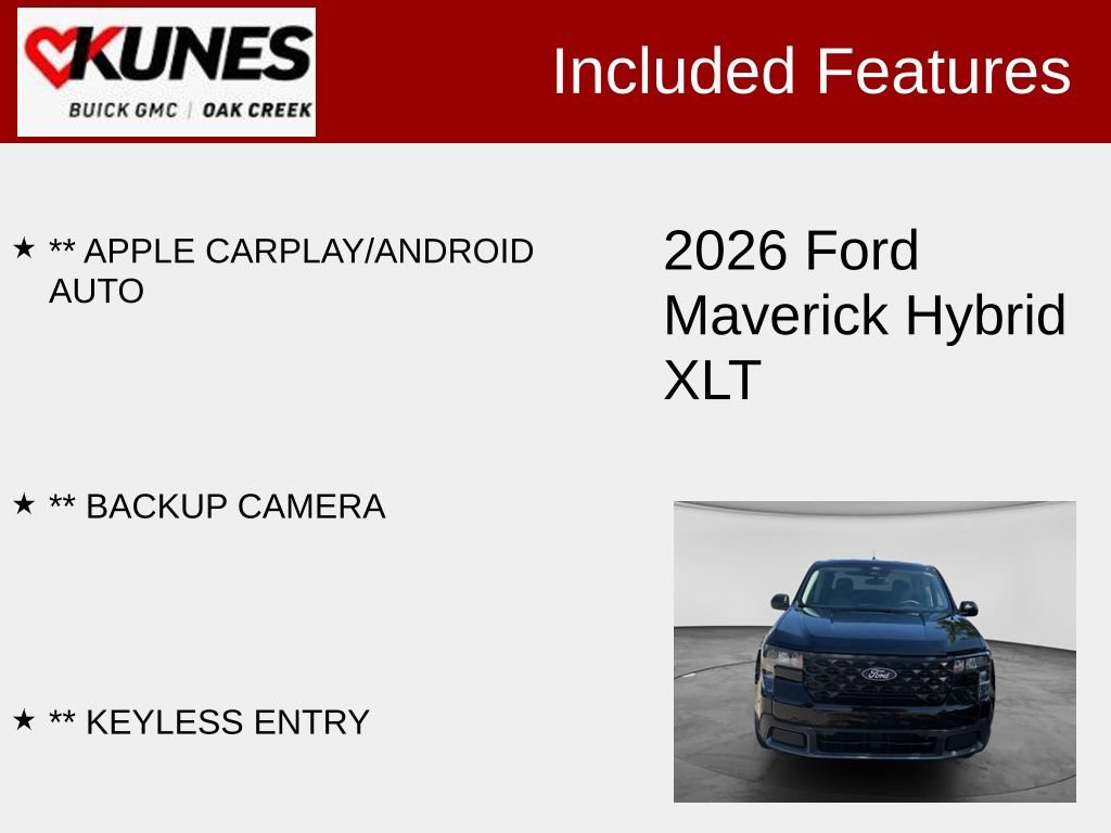 Used 2026 Ford Maverick XLT w/ Equipment Group 301A AWD/4WD image 2