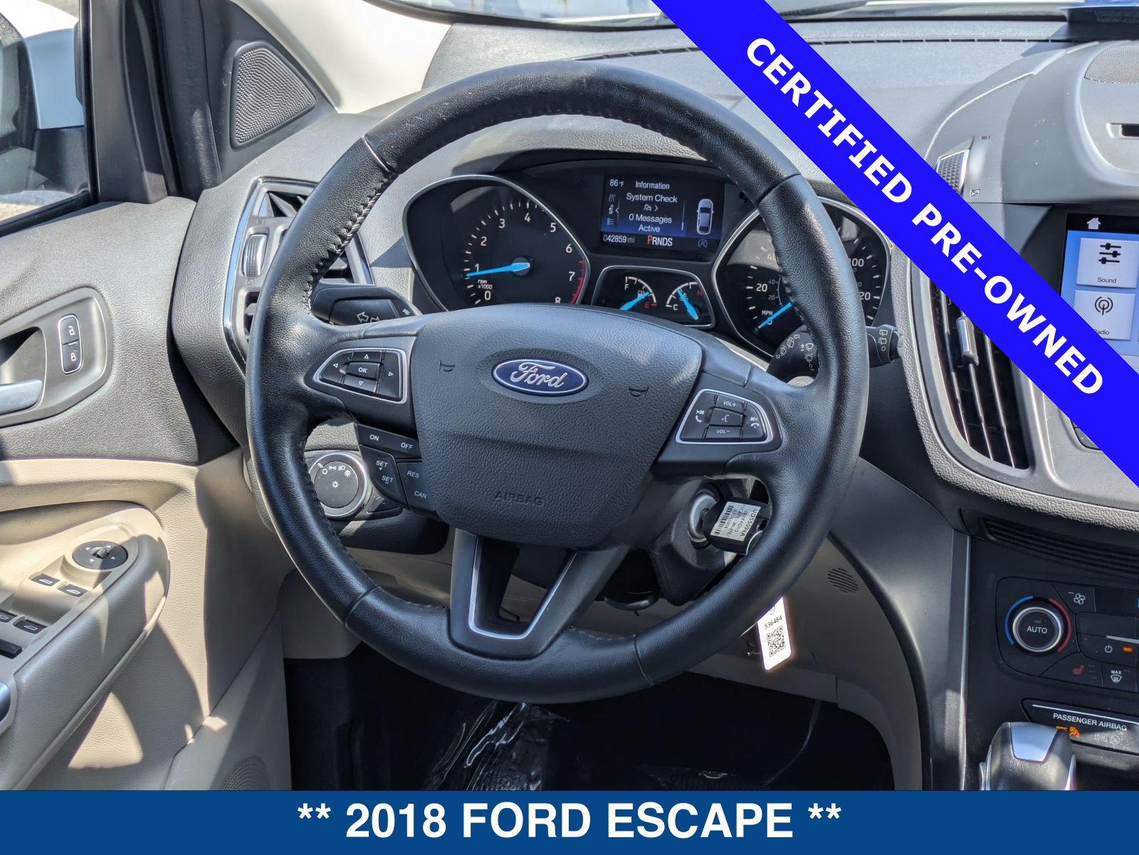 Certified 2018 Ford Escape SEL FWD image 18