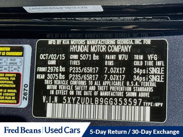 Used 2016 Hyundai Santa Fe Sport w/ Option Group 04 AWD/4WD image 40