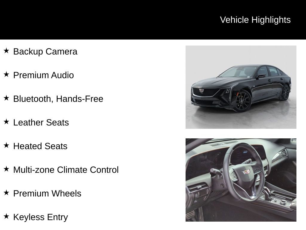 Used 2025 Cadillac CT5 Sport w/ Sun And Sound Package image 11