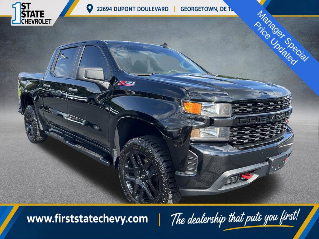 Used 2021 Chevrolet Silverado 1500 Custom Trail Boss w/ Midnight Edition AWD/4WD image 1