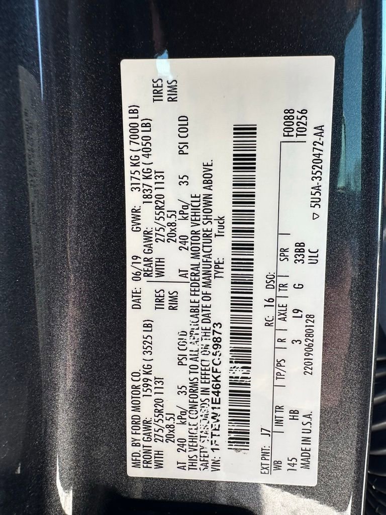 Used 2019 Ford F150 Lariat w/ Equipment Group 502A Luxury image 26