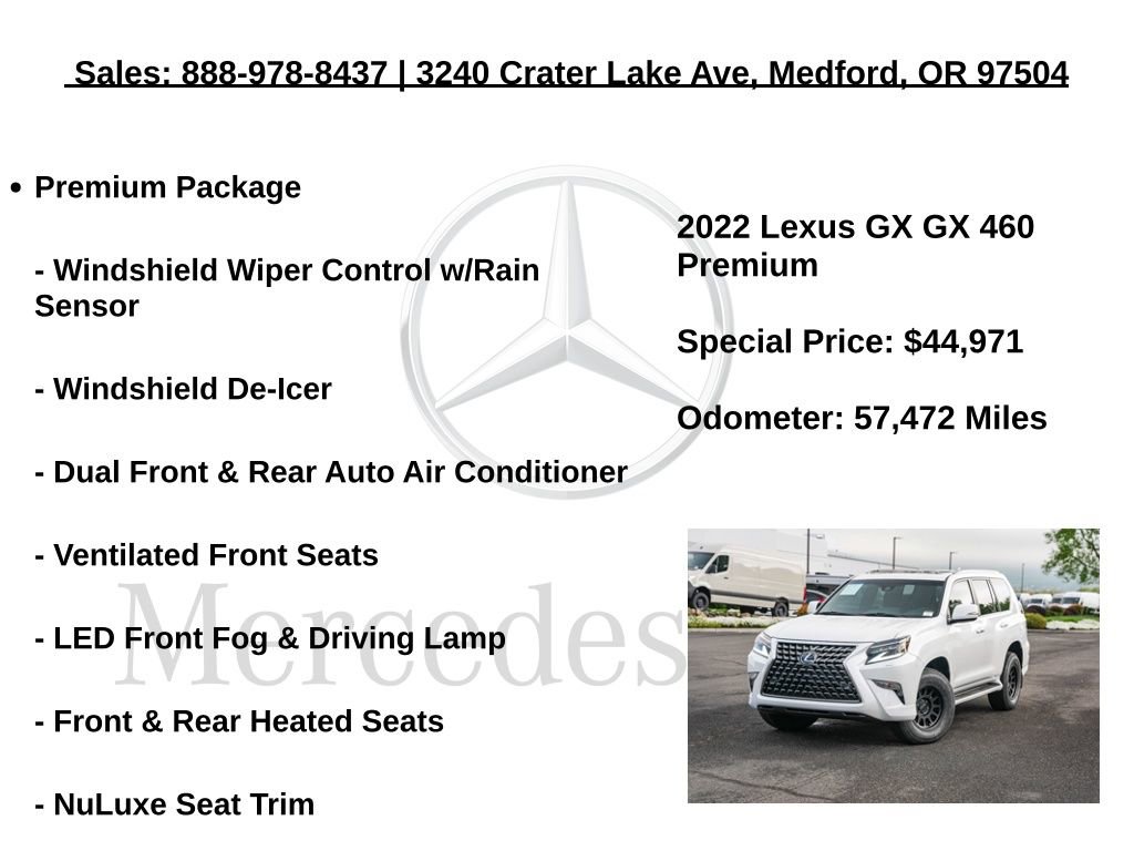 Used 2022 Lexus GX 460 Premium w/ Premium Package AWD/4WD image 6