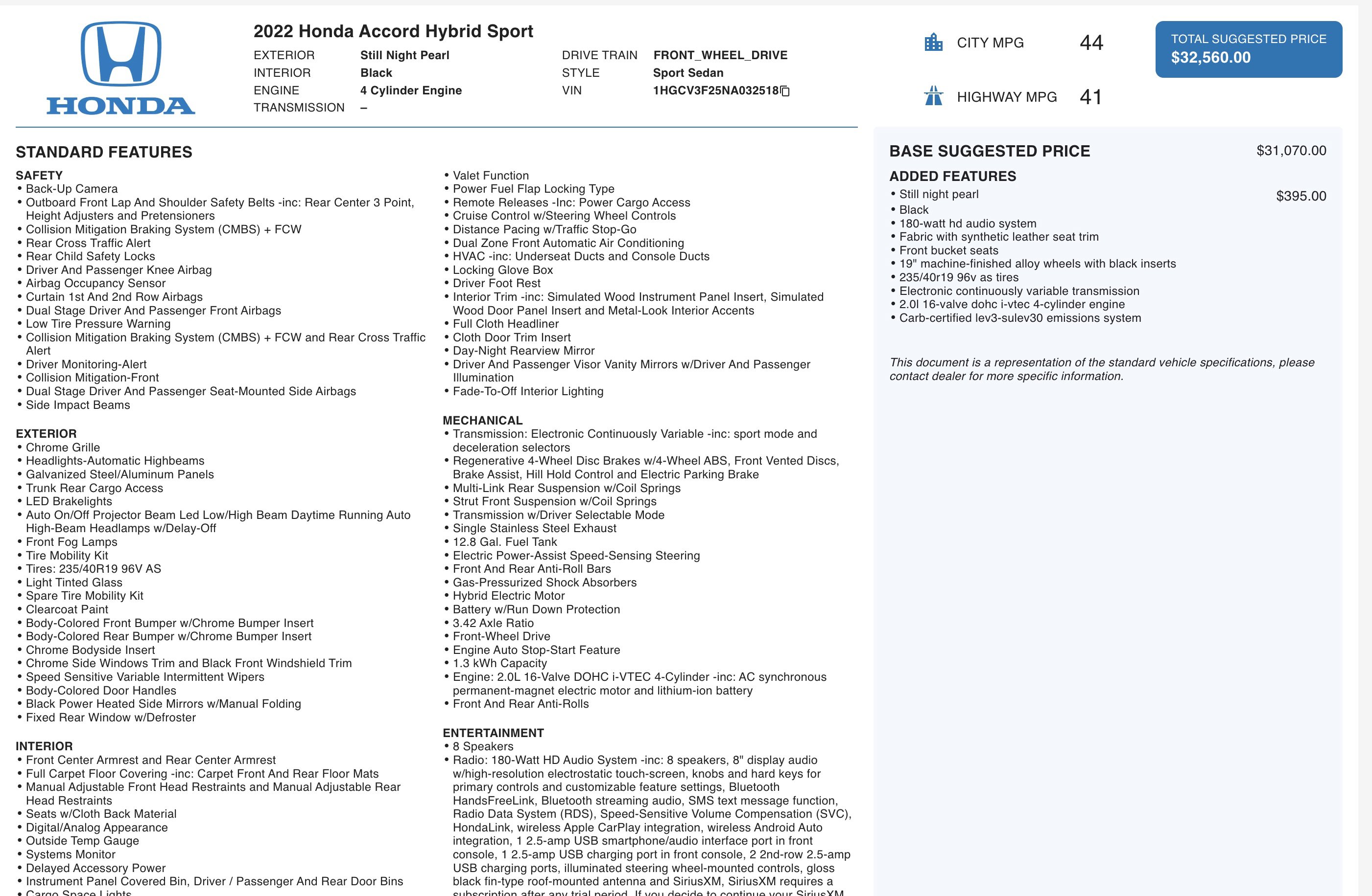 Used 2022 Honda Accord Sport image 4