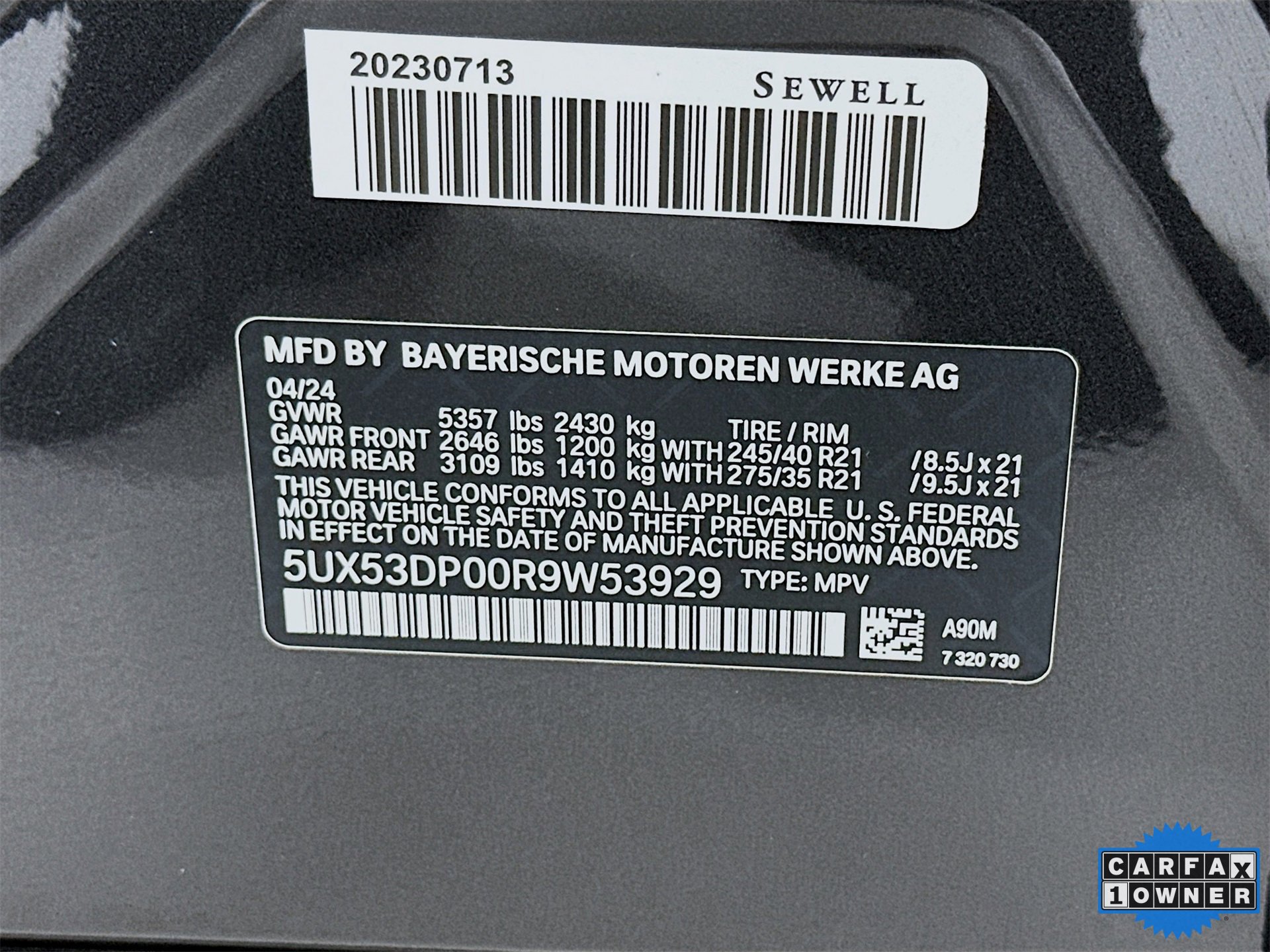 Used 2024 BMW X3 xDrive30i w/ Convenience Package image 34