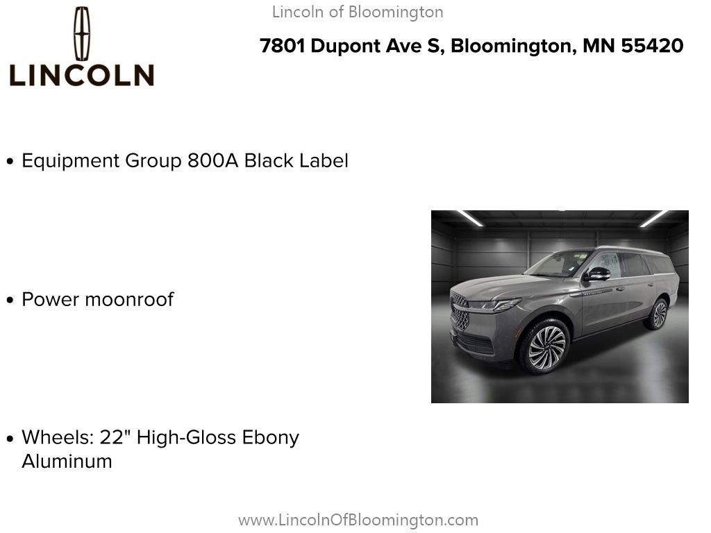 New 2025 Lincoln Navigator L Black Label image 4