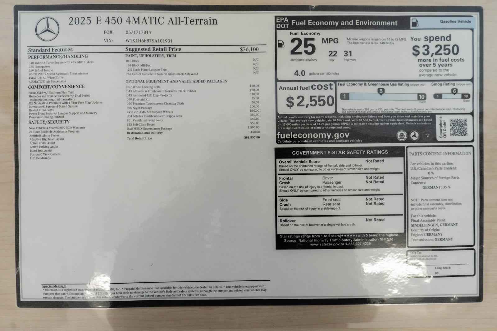 New 2025 Mercedes-Benz E 450 4MATIC All-Terrain Wagon image 35