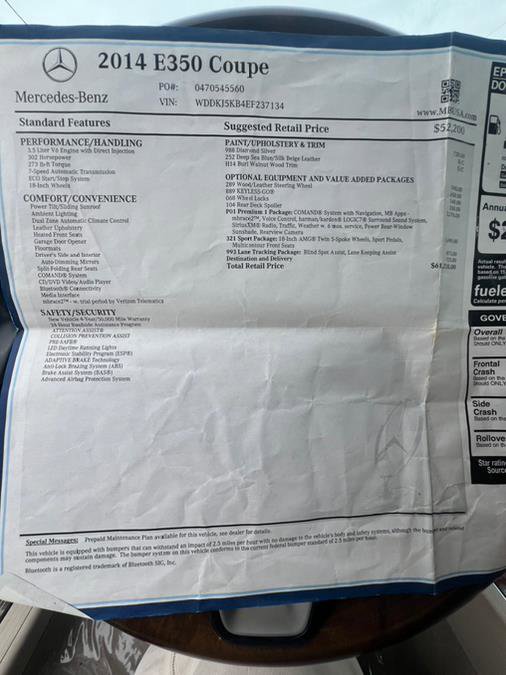 Used 2014 Mercedes-Benz E 350 Coupe image 22
