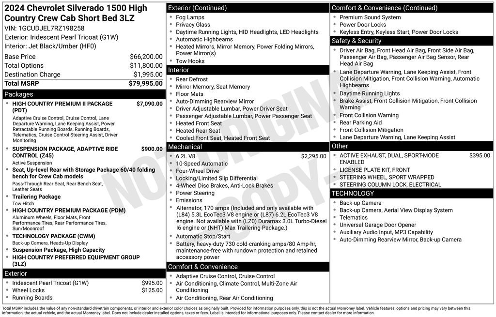Certified 2024 Chevrolet Silverado 1500 High Country AWD/4WD image 4