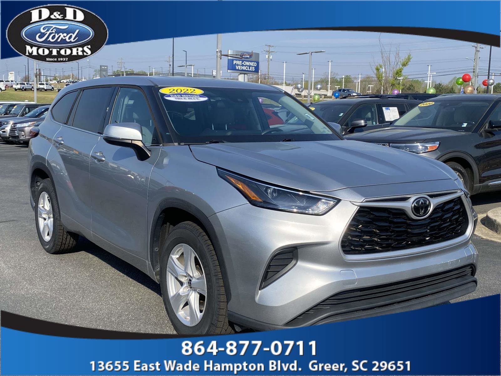 Used 2022 Toyota Highlander L