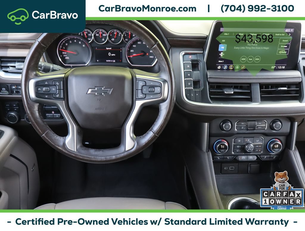 Certified 2021 Chevrolet Tahoe Z71 w/ Z71 Signature Package AWD/4WD image 22