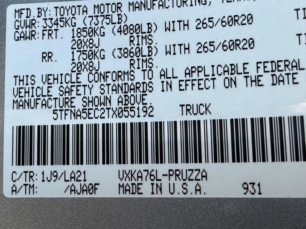 New 2026 Toyota Tundra Platinum image 20