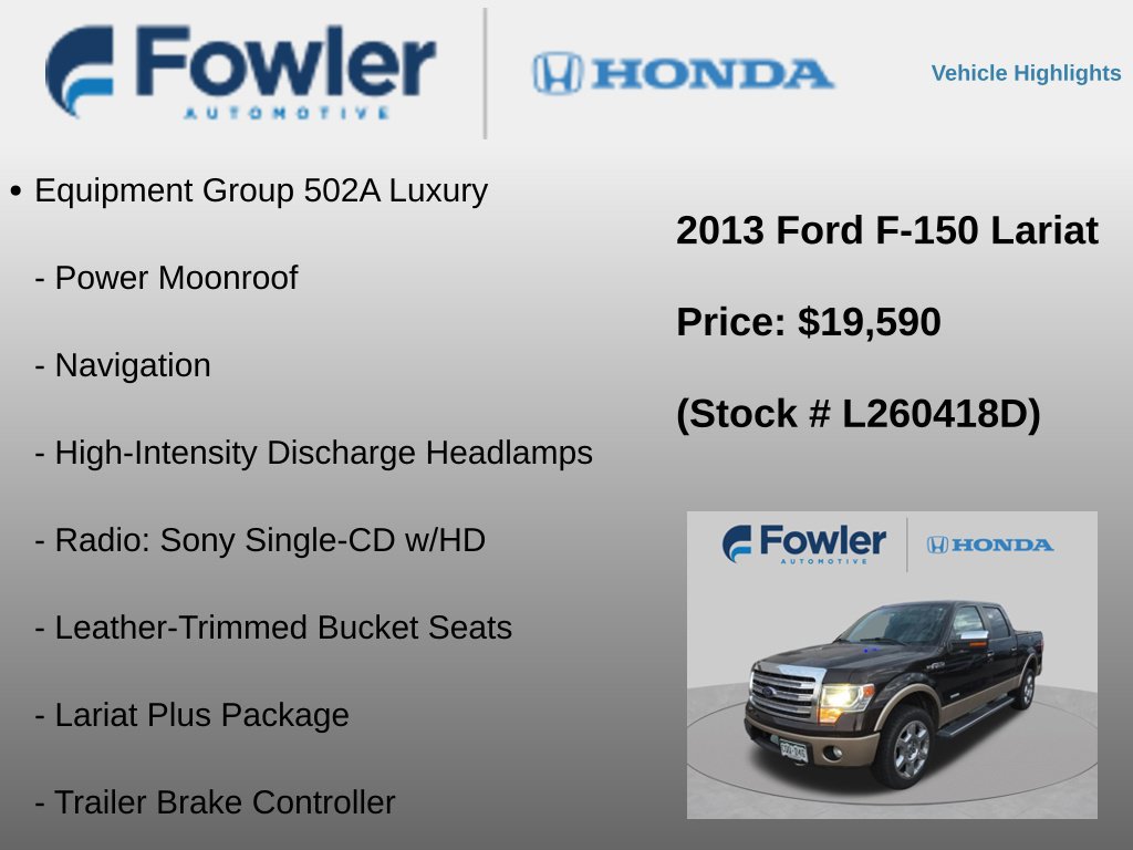 Used 2013 Ford F150 Lariat w/ Luxury Equipment Group AWD/4WD image 4