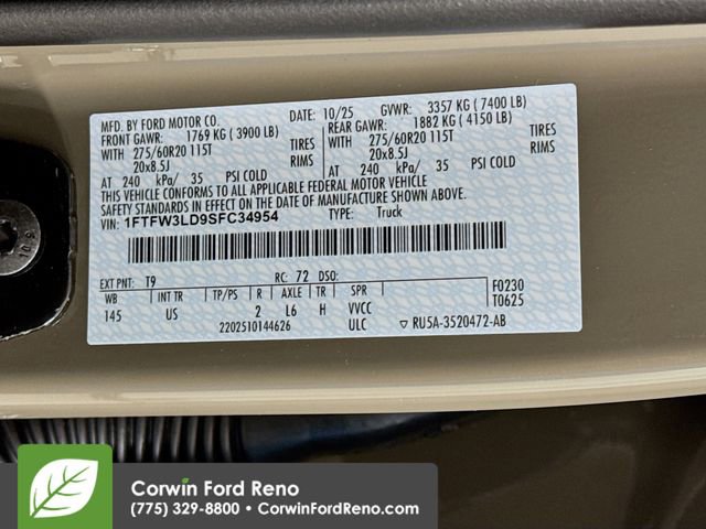 New 2025 Ford F150 XLT w/ Equipment Group 302A MID image 34