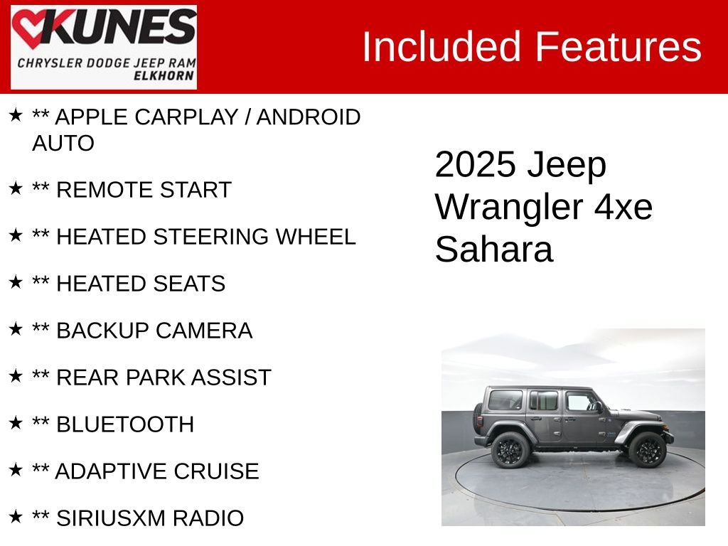 Used 2025 Jeep Wrangler Unlimited Sahara w/ Safety Group AWD/4WD image 2