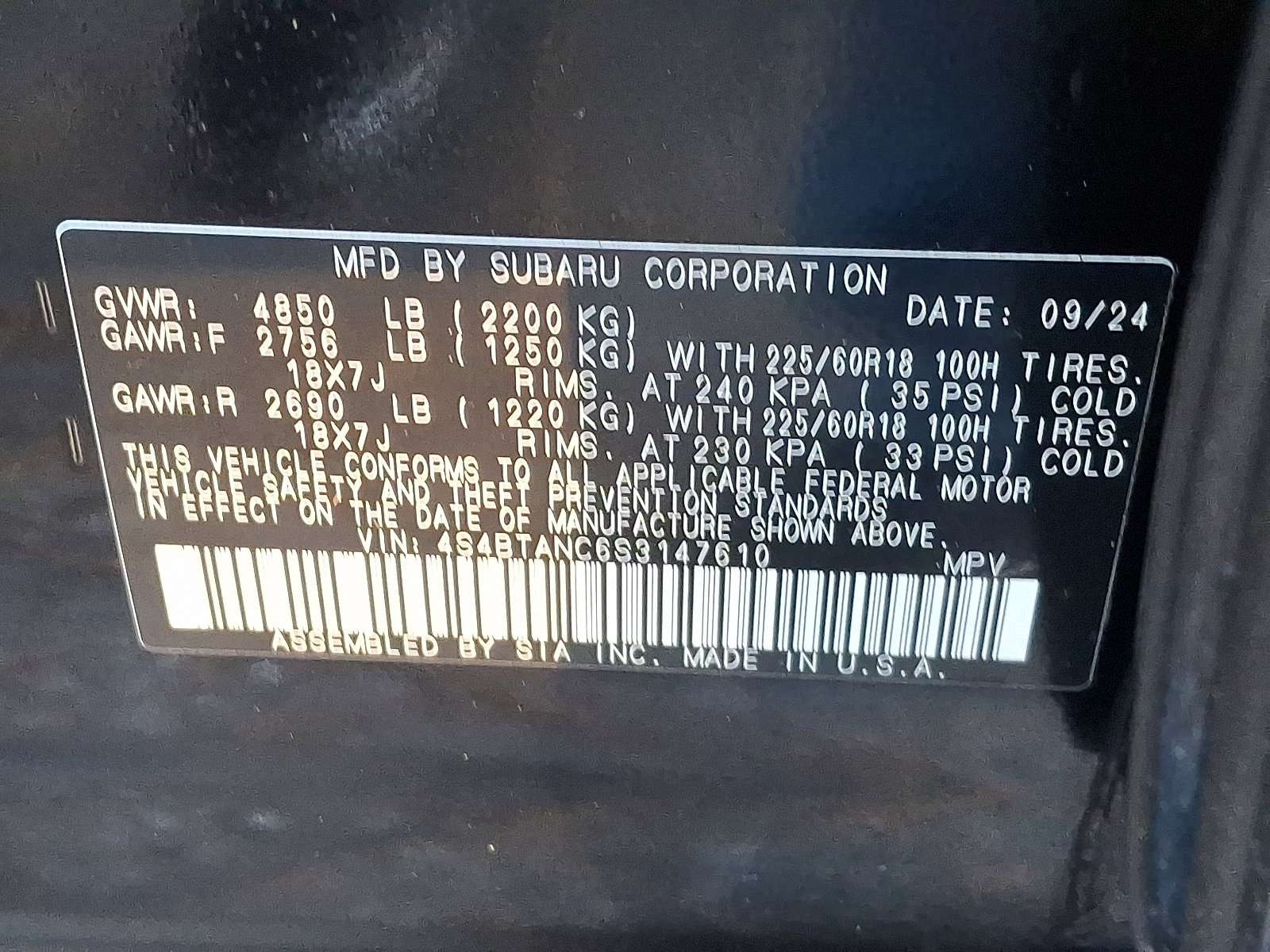 Certified 2025 Subaru Outback Limited image 50