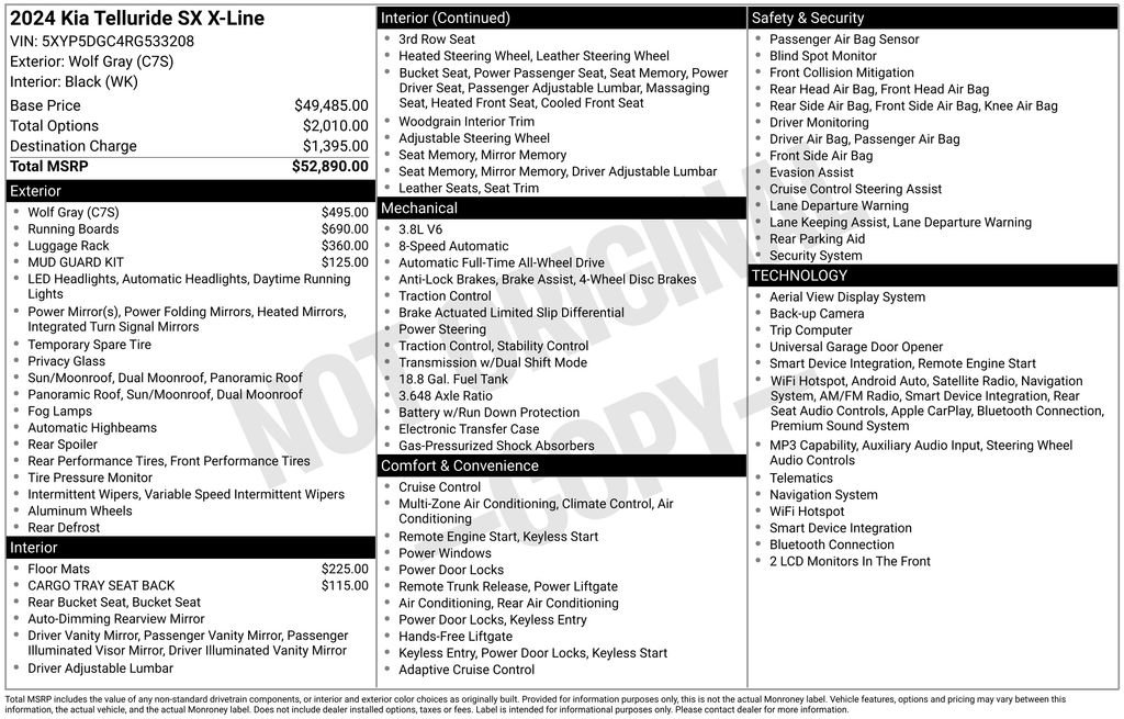 Used 2024 Kia Telluride SX X-Line AWD/4WD image 44