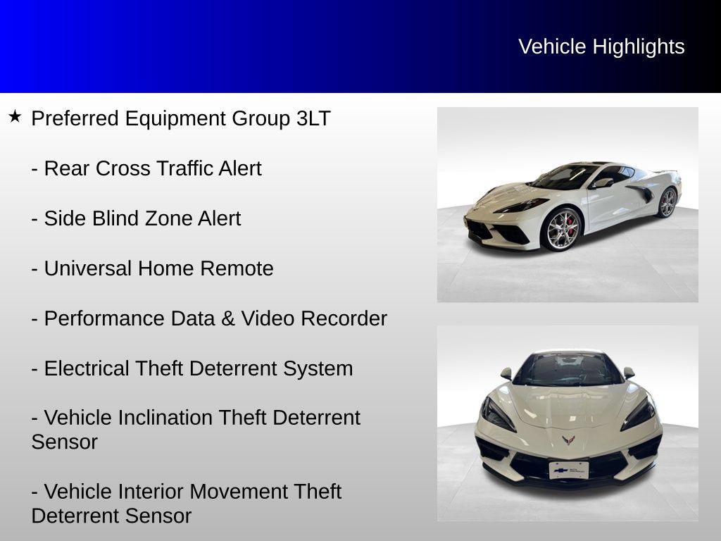 Used 2020 Chevrolet Corvette Stingray Premium Cpe w/ 3LT Preferred Equipment Group RWD image 16
