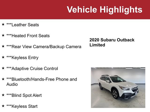 Used 2020 Subaru Outback Limited image 2