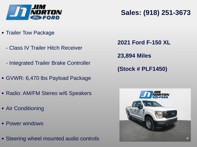 Used 2021 Ford F150 XL w/ Trailer Tow Package image 8