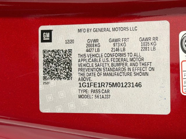 Used 2021 Chevrolet Camaro LT w/ Wild Cherry Design Package 1 RWD image 25