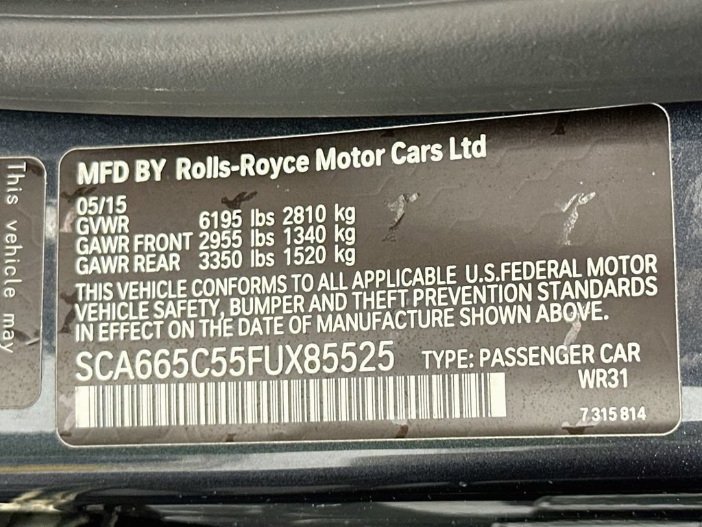 Used 2015 Rolls-Royce Wraith RWD image 18
