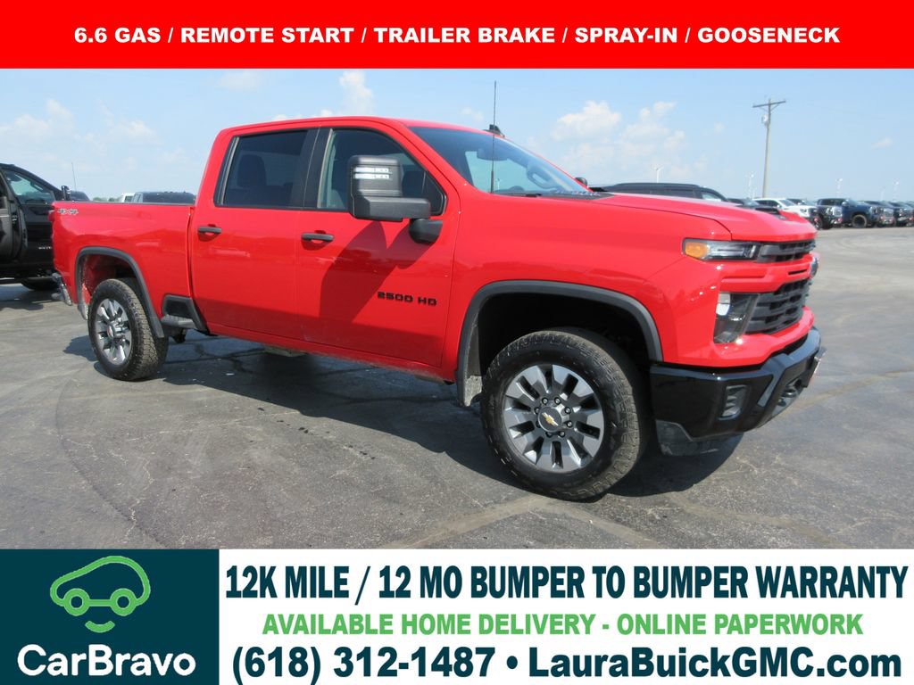Certified 2024 Chevrolet Silverado 2500 Custom w/ Custom Value Package AWD/4WD image 1