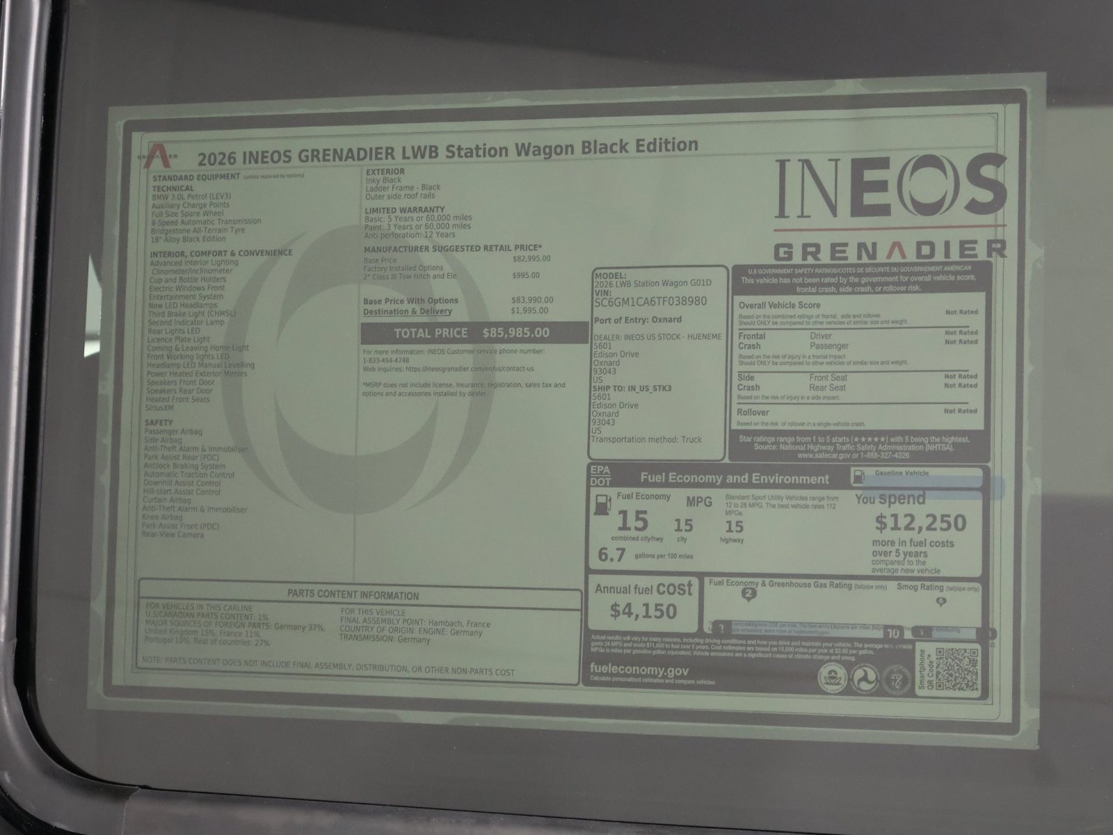 New 2026 INEOS Grenadier Station Wagon AWD/4WD image 23