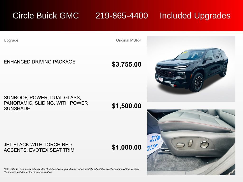 Used 2024 Chevrolet Traverse Z71 w/ Enhanced Driving Package AWD/4WD image 3