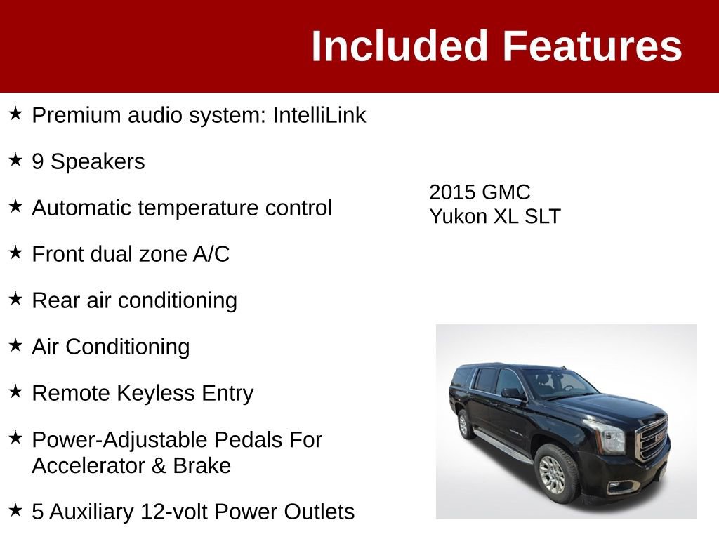 Used 2015 GMC Yukon XL SLT w/ Open Road Package AWD/4WD image 4