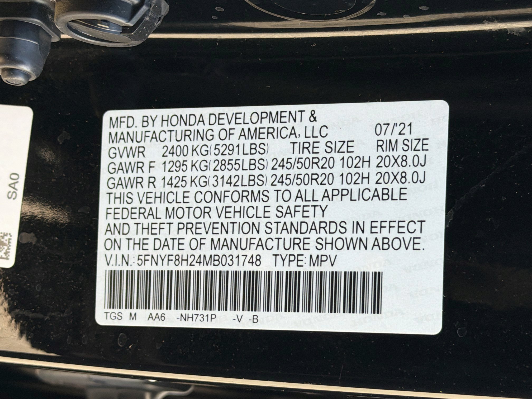 Used 2021 Honda Passport Sport image 12