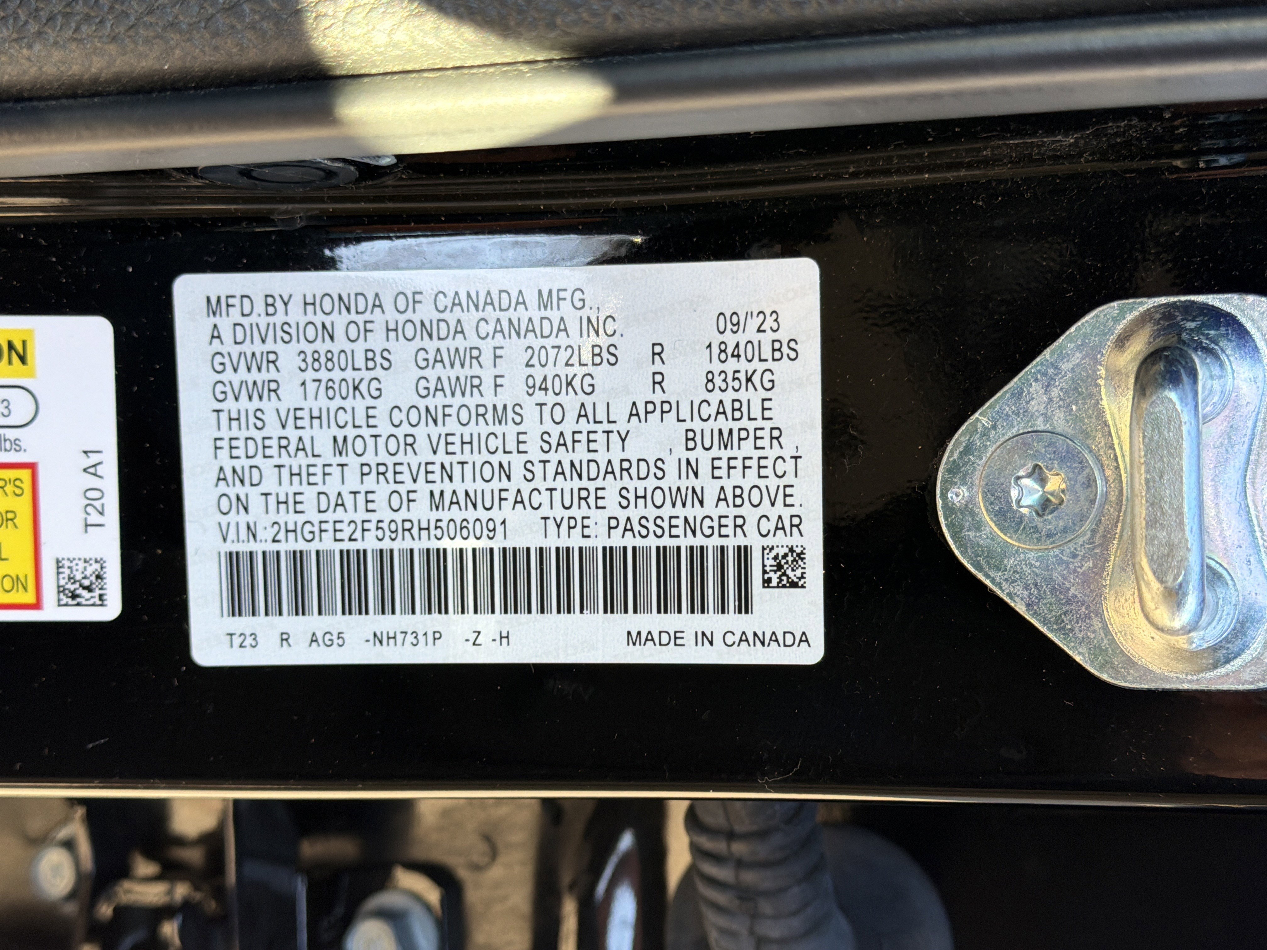 Used 2024 Honda Civic Sport image 23