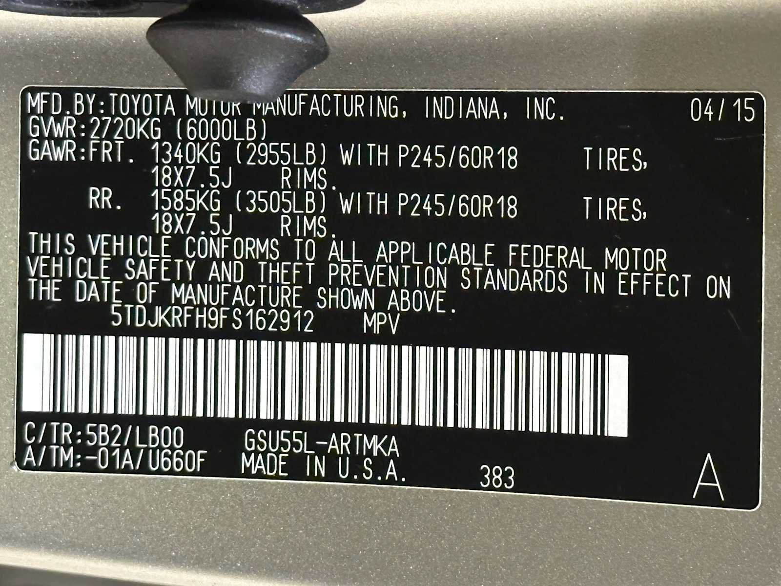 Used 2015 Toyota Highlander XLE AWD/4WD image 35