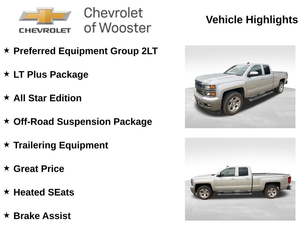 Used 2015 Chevrolet Silverado 1500 LT w/ All Star Edition AWD/4WD image 2