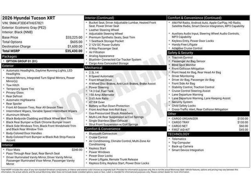 New 2026 Hyundai Tucson XRT FWD image 34