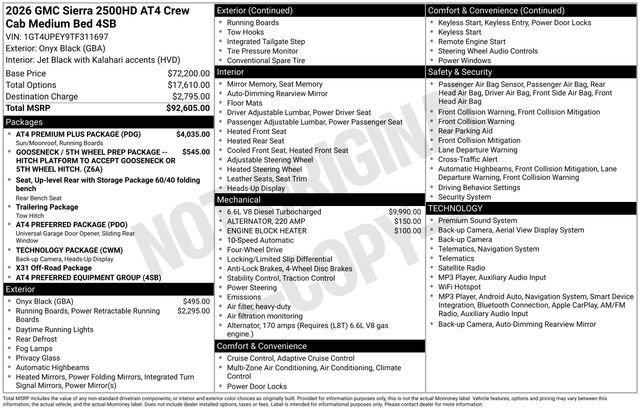 New 2026 GMC Sierra 2500 AT4 w/ AT4 Premium Plus Package AWD/4WD image 22