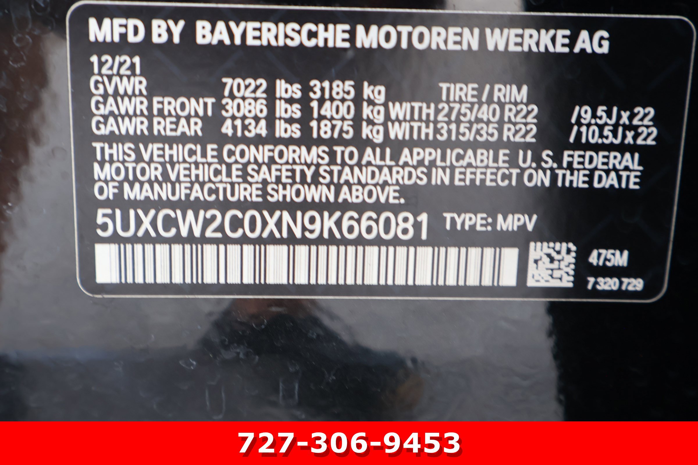 Used 2022 BMW X7 xDrive40i w/ M Sport Package AWD/4WD image 26